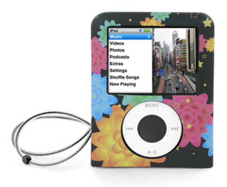 Qtrek LOTUSNANO3GB Black,Multicolour MP3/MP4 player case