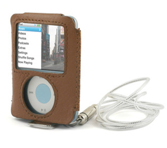 Qtrek LUXNANO3GBROWN Brown MP3/MP4 player case