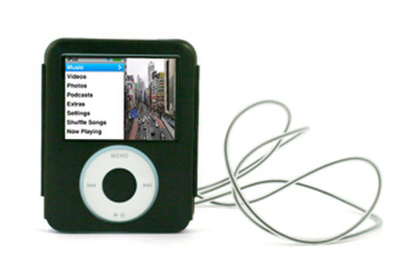 Qtrek METALU3GNOIR Black MP3/MP4 player case