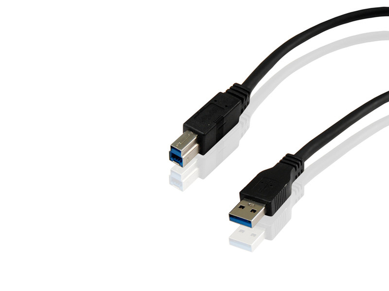 Conceptronic CCUSB3AB18 1.8м USB A USB B Черный кабель USB