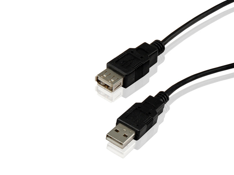 Conceptronic USB A - USB A 1.8m 1.8м USB A USB A Черный кабель USB