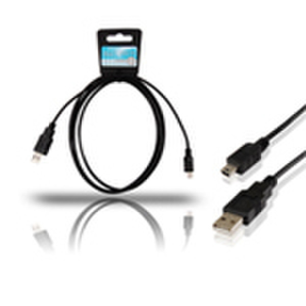 Conceptronic CCUSBAMU18B 1.8м USB A Черный кабель USB
