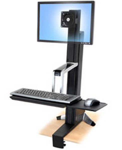 Ergotron WorkFit-S, Single LD Sit-Stand Workstation Белый компьютерный стол