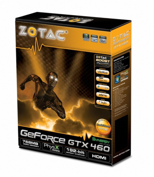 Zotac ZT-40404-10P GeForce GTX 460 GDDR5 видеокарта