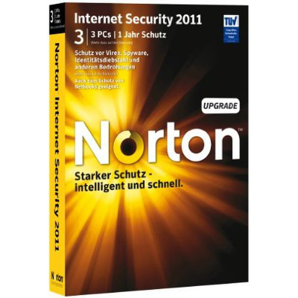 Symantec Norton Internet Security 2011 3Benutzer 1Jahr(e) Deutsch