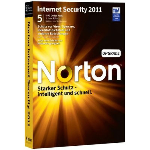 Symantec Norton Internet Security 2011 5user(s) 1year(s) German