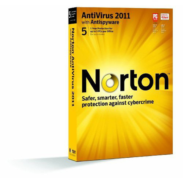 Symantec Norton AntiVirus 2011 5пользов. 1лет DEU