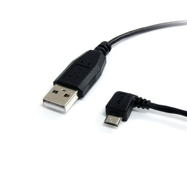 StarTech.com 30cm Micro USB Kabel - USB A auf Micro B links gewinkelt