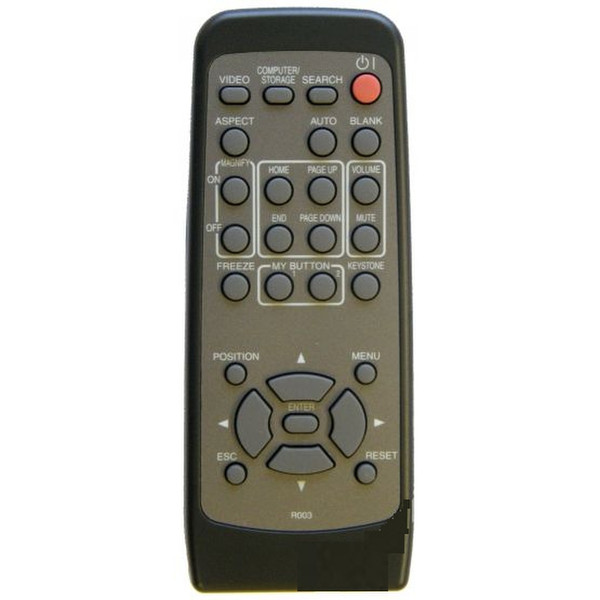 Hitachi HL02227 push buttons Black,Grey remote control