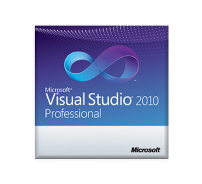 Microsoft Visual Studio 2010 Professional, w/MSDN, WIN, 1u, OLP-NL, DVD, RNW, ESP