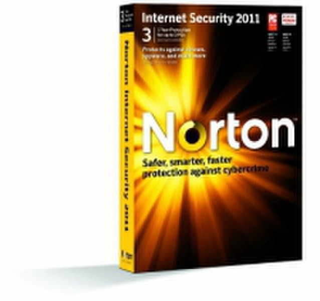 Symantec Norton Internet Security 2011, 1u, 3 PC, UPG, CD, EN ENG