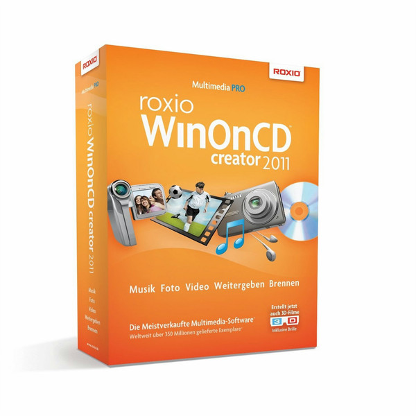 Roxio WinOnCD Creator 2011, Box, DE, Win