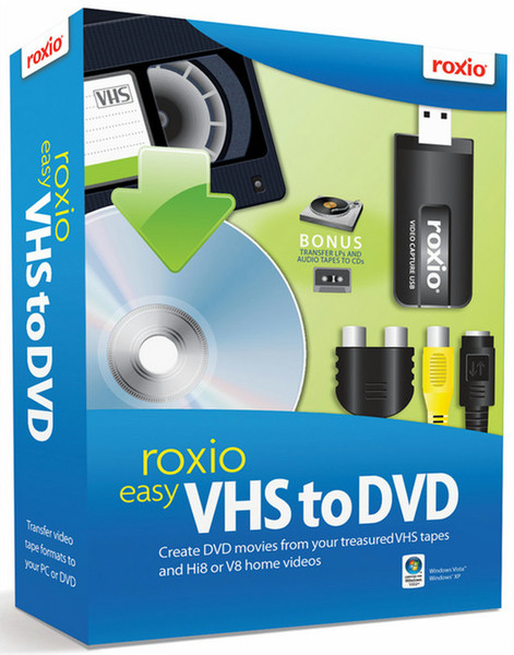 Roxio WinOnCD Easy VHS to DVD 2011, Box, DE, Win