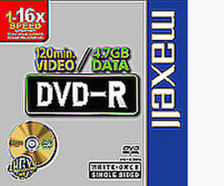 Maxell DVD-R 4,7GB 16x Slimcase 10pk 4.7ГБ DVD-R 10шт