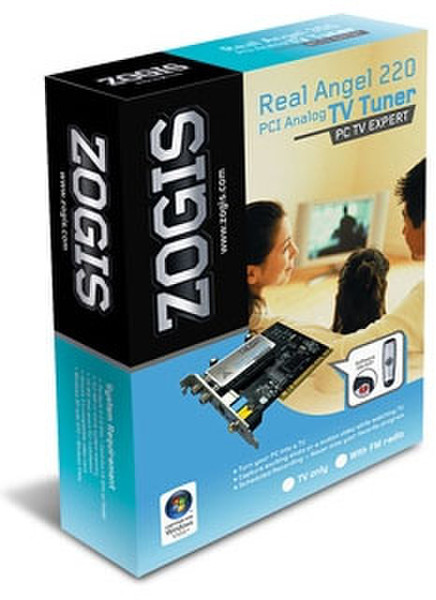 Zogis RA220FM Внутренний Аналоговый PCI компьютерный ТВ-тюнер