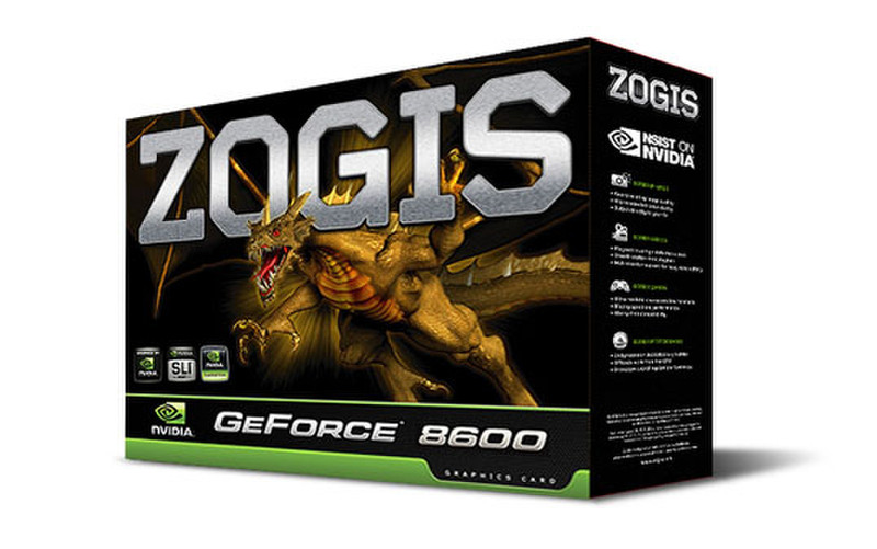 Zogis ZO86GT-E GeForce 8600 GT GDDR2 graphics card