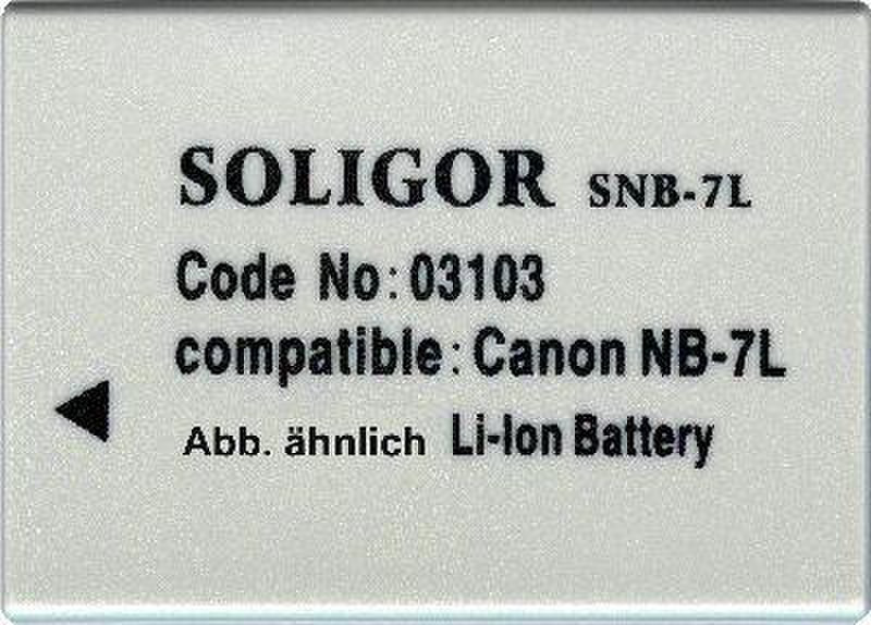 Soligor 03103 Lithium-Ion (Li-Ion) 850mAh 7.4V rechargeable battery