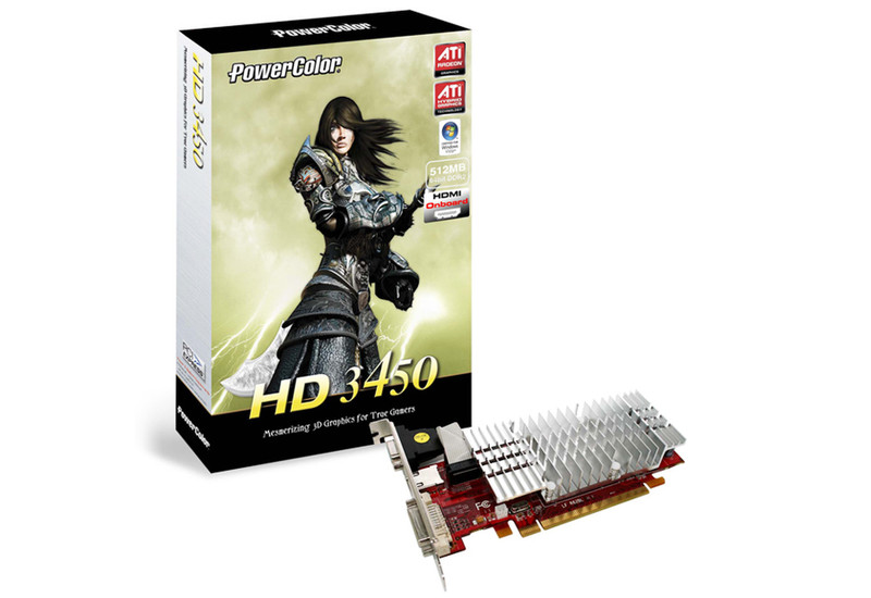 PowerColor HD3450 GDDR2 видеокарта