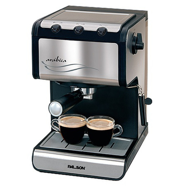 Palson Arabica Espresso machine 1.6л Черный, Нержавеющая сталь