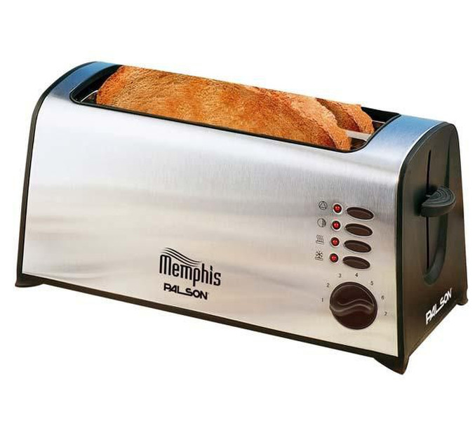 Palson Memphis 2Scheibe(n) Schwarz, Edelstahl Toaster