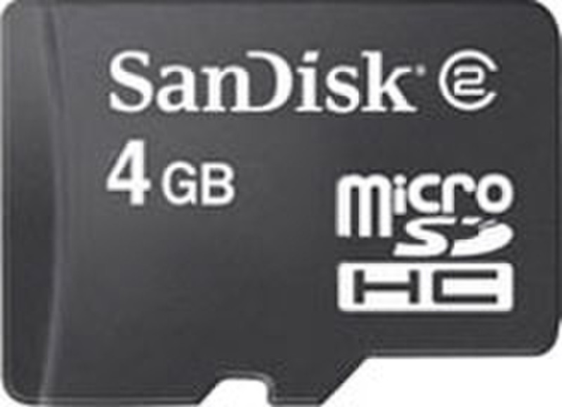 Sandisk microSDHC 4GB 4GB SDHC memory card