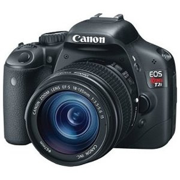 Canon EOS Rebel T2i Однообъективный зеркальный фотоаппарат с объективом 18МП CMOS 5184 x 3456пикселей Черный