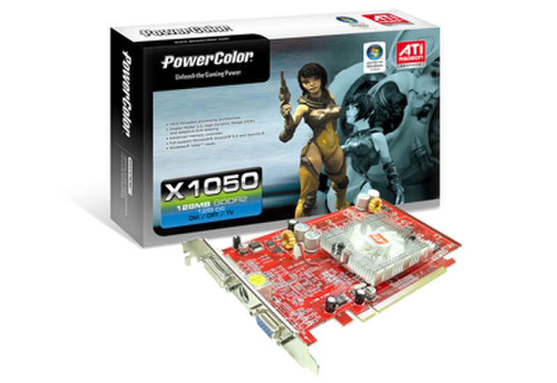 PowerColor X1050 GDDR2 graphics card