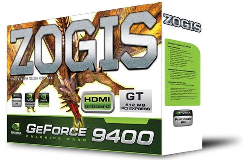 Zogis GeForce 9400 GT GeForce 9400 GT GDDR2