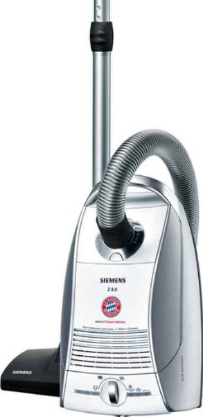 Siemens VSZ6FCB Cylinder vacuum 4.5L 1600W Black,Silver,White vacuum