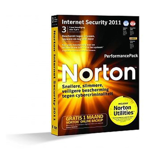 Symantec Norton Internet Security 2011 3пользов. 1лет DUT