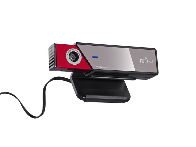 Fujitsu 130 HD2 1.3МП 1280 x 1024пикселей USB 2.0 Черный, Красный, Cеребряный вебкамера