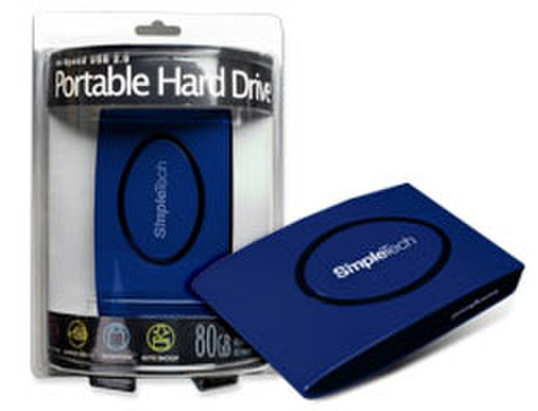 SimpleTech SP-U25/250 2.0 250GB Blue external hard drive