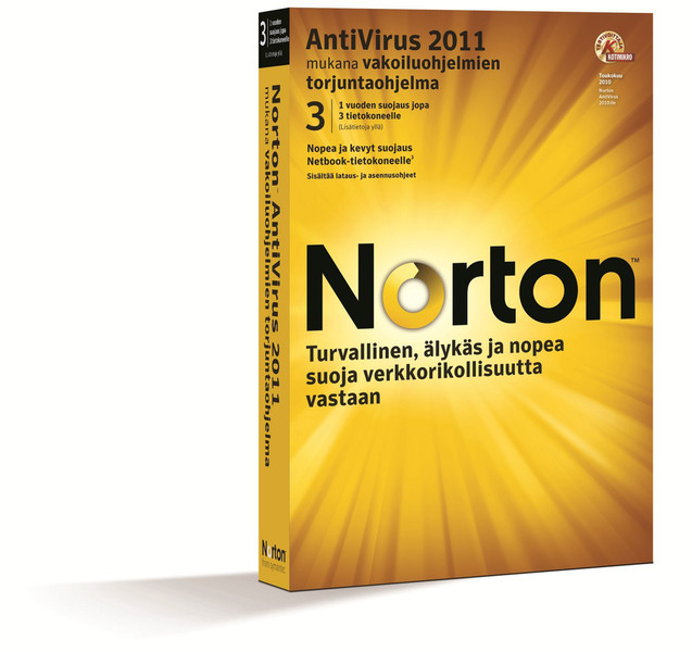 Symantec Norton AntiVirus 2011 1user(s) 1year(s) FIN