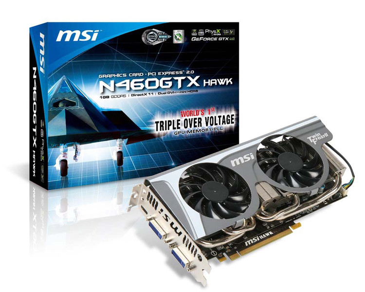 MSI V238-001R GeForce GTX 460 1ГБ GDDR5 видеокарта