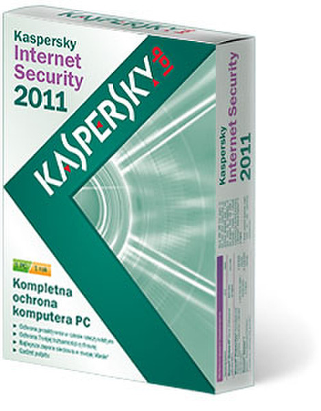 Kaspersky Lab Internet Security 2011, 1u, 2Y, PL 1пользов. 2лет POL