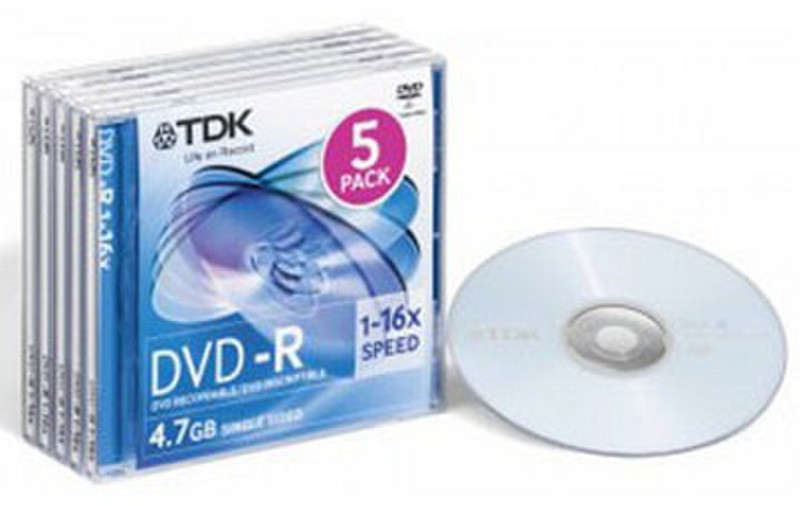 TDK DVD+R47SCED5 4.7GB DVD+R 5pc(s) blank DVD