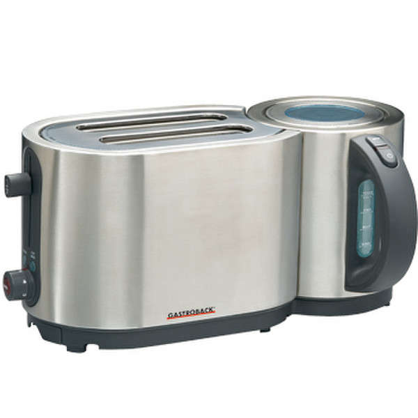 Gastroback 42408 2slice(s) 2400W Silver toaster