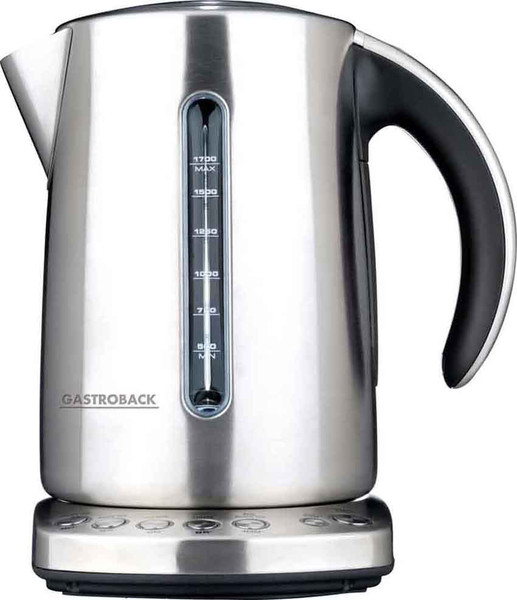 Gastroback 42429 1.7L 2400W Silver electric kettle