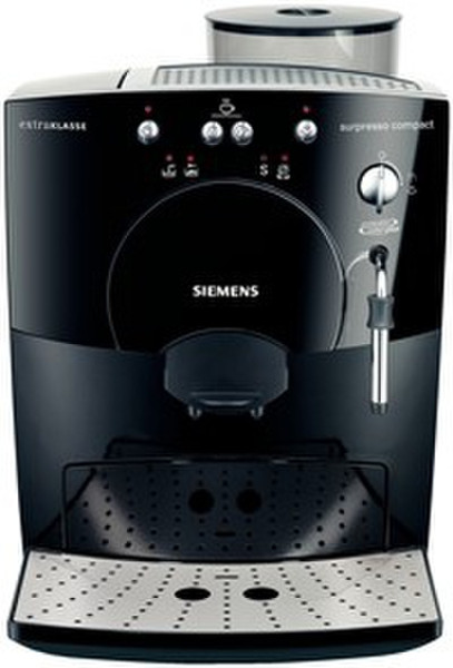 Siemens TK52F09 Espresso machine 1.8л Черный, Нержавеющая сталь кофеварка