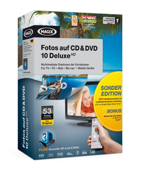 Magix Fotos auf CD & DVD 10 Deluxe Jubi Ed.