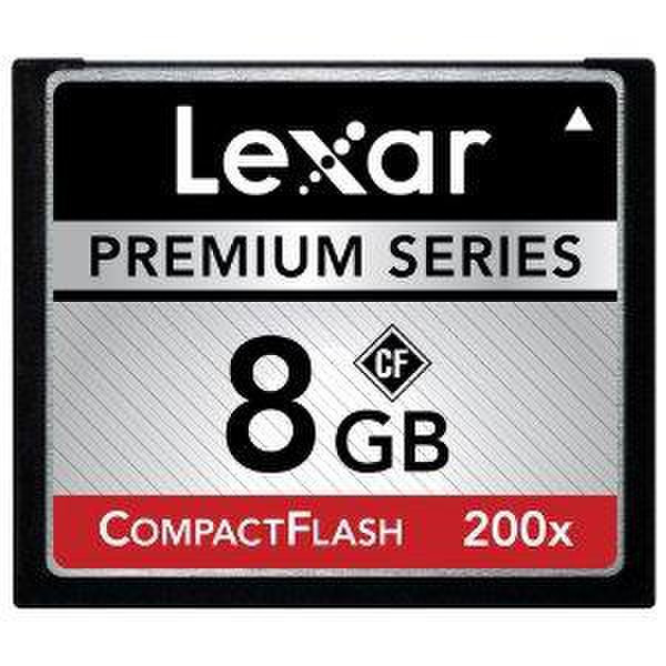 Lexar Premium CF Card 8GB 200x 8GB CompactFlash memory card
