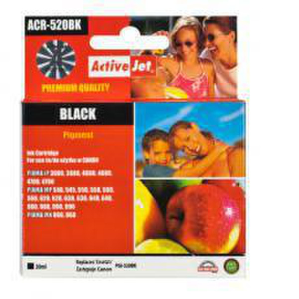 ActiveJet ACR-520BK Черный струйный картридж