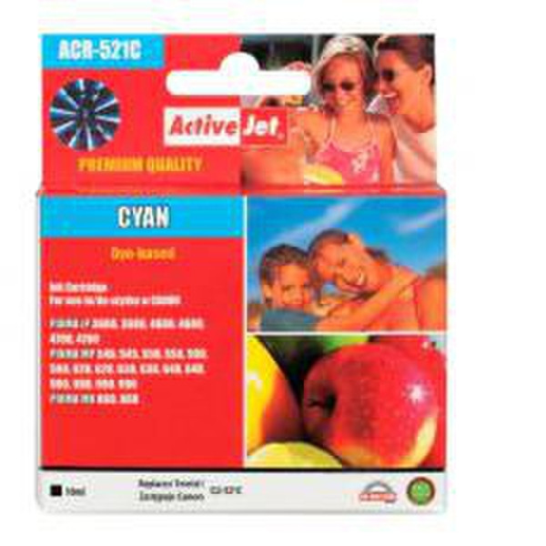 ActiveJet ACR-521C Cyan Tintenpatrone