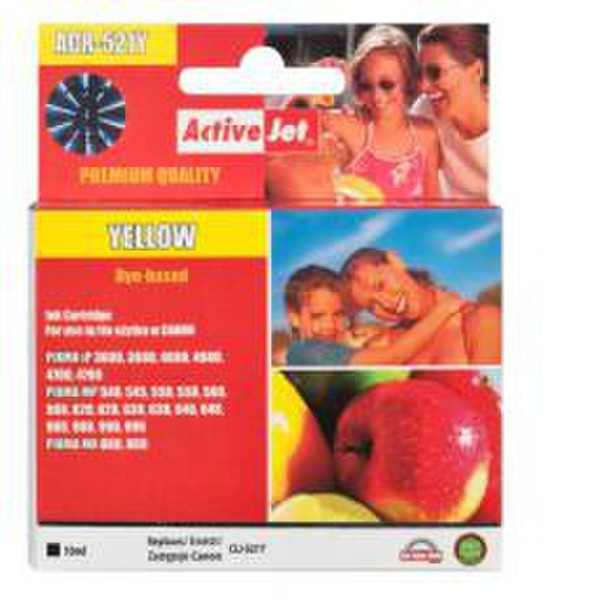 ActiveJet ACR-521Y Желтый струйный картридж