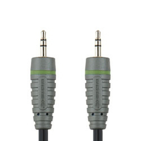 Bandridge BAL3302 2m 3.5mm 3.5mm Black,Green,Grey audio cable