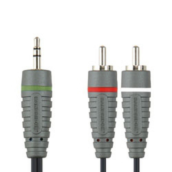 Bandridge BAL3402 2m 3.5mm RCA Mehrfarben Audio-Kabel