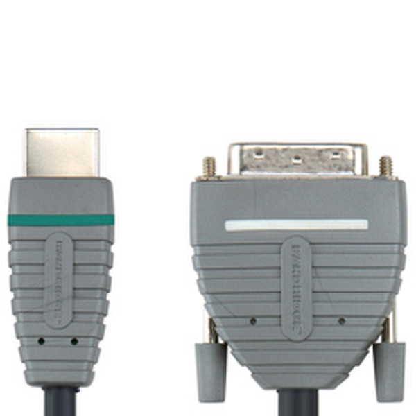 Bandridge BVL1102 2m DVI-D HDMI Multicolour video cable adapter