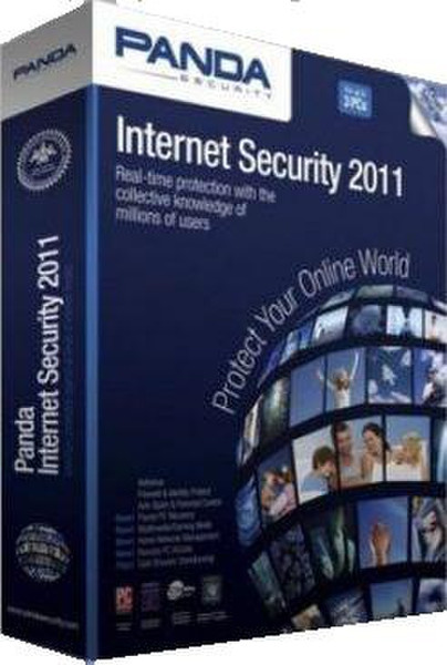 Panda Internet Security 2011, 100u, 100p, 1Y, NL/FR 100пользов. 1лет DUT,FRE