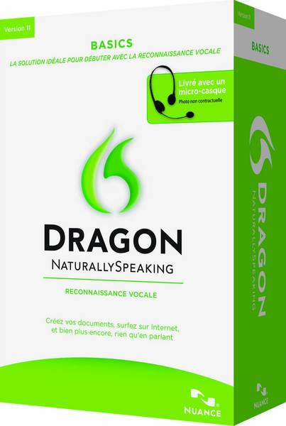 Nuance Dragon NaturallySpeaking Basics 11.0, FR