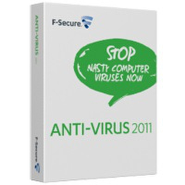 F-SECURE Anti-Virus 2011 1user(s) 1year(s) Multilingual